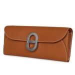 HERMÈS CHAINE D' ANCRE WALLET TO GO GOLD EPSOM PALLADIUM HARDWARE