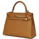 HERMÈS KELLY SELLIER 28 SESAME EPSOM GOLD HARDWARE