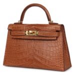 HERMÈS KELLY SELLIER 20 GOLD MATTE ALLIGATOR GOLD HARDWARE