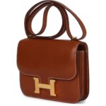 HERMÈS KELLY SELLIER 25 FAUVE BARENIA PALLADIUM HARDWARE