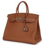 HERMÈS BIRKIN 35 GOLD TOGO PALLADIUM HARDWARE