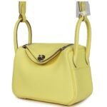 HERMÈS MINI LINDY LIMONCELLO CLEMENCE PALLADIUM HARDWARE