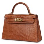 HERMÈS KELLY SELLIER 20 GOLD MATTE ALLIGATOR GOLD HARDWARE