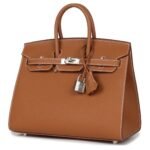 HERMÈS BIRKIN SELLIER 25 GOLD EPSOM PALLADIUM HARDWARE