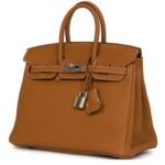 HERMÈS BIRKIN 25 GOLD TOGO PALLADIUM HARDWARE