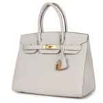 HERMÈS BIRKIN SELLIER 30 GRIS PALE EPSOM GOLD HARDWARE