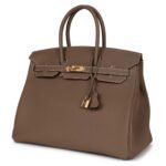 HERMÈS BIRKIN 35 ETOUPE TOGO GOLD HARDWARE