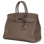 PRE-OWNED HERMÈS BIRKIN 35 ETOUPE TOGO PALLADIUM HARDWARE