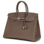 HERMÈS BIRKIN 35 ETOUPE TOGO PALLADIUM HARDWARE