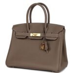 HERMÈS BIRKIN 30 ETOUPE TOGO GOLD HARDWARE