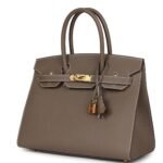 HERMÈS BIRKIN SELLIER 30 ETOUPE EPSOM GOLD HARDWARE