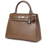 HERMÈS KELLY SELLIER 25 ETOUPE TADELAKT PALLADIUM HARDWARE
