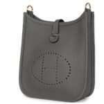 HERMÈS EVELYNE TPM GRIS MEYER CLEMENCE GOLD HARDWARE