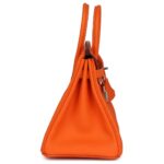 HERMÈS BIRKIN 25 ORANGE MINIUM TOGO PALLADIUM HARDWARE (Copy)