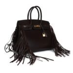 PRE-OWNED HERMÈS ANATE BIRKIN 35 CHOCOLAT EVERGRAIN GOLD HARDWARE