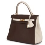 HERMÈS SPECIAL ORDER HSS KELLY RETOURNE 25 EBENE AND CRAIE TOGO GOLD HARDWARE (Copy)