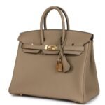 HERMÈS BIRKIN 25 BEIGE MARFA TOGO GOLD HARDWARE