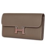 HERMÈS CONSTANCE WALLET TO GO ETOUPE EPSOM PALLADIUM HARDWARE
