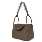 HERMÈS LINDY 26 ETOUPE CLEMENCE PALLADIUM HARDWARE