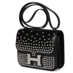 HERMÈS CONSTANCE 18 CLOUTÉ BLACK BOX PALLADIUM HARDWARE