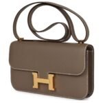 HERMÈS CONSTANCE ELAN ETOUPE EPSOM GOLD HARDWARE