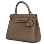 HERMÈS KELLY RETOURNE 25 ETOUPE TOGO GOLD HARDWARE