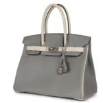 HERMÈS SPECIAL ORDER HSS BIRKIN 30 GRIS MOUETTE AND CRAIE EPSOM BRUSHED PALLADIUM HARDWARE
