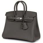 HERMÈS BIRKIN 25 ETAIN TOGO PALLADIUM HARDWARE
