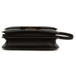 HERMÈS CONSTANCE 18 BLACK TADELAKT AND OMBRE LIZARD GOLD HARDWARE
