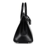 HERMÈS BIRKIN SELLIER 25 BLACK BOX PALLADIUM HARDWARE