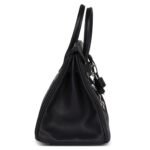 HERMÈS LIMITED EDITION BIRKIN ROCK 25 BLACK VOLUPTO PALLADIUM HARDWARE