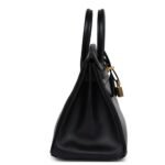 HERMÈS BIRKIN 25 BLACK BOX GOLD HARDWARE