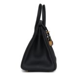 HERMÈS BIRKIN 25 BLACK TOGO GOLD HARDWARE