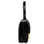 HERMÈS CONSTANCE 18 BLACK SHINY ALLIGATOR GOLD HARDWARE