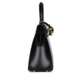 HERMÈS KELLY SELLIER 25 BLACK BOX GOLD HARDWARE