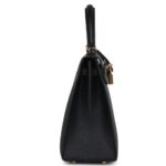 HERMÈS KELLY SELLIER 25 BLACK EPSOM GOLD HARDWARE