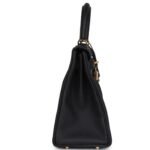 HERMÈS KELLY RETOURNE 28 BLACK TOGO GOLD HARDWARE