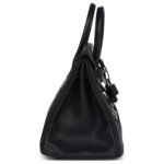 HERMÈS LIMITED EDITION BIRKIN ROCK 25 BLACK VOLUPTO PALLADIUM HARDWARE