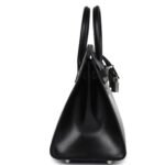 HERMÈS BIRKIN SELLIER 25 BLACK BOX PALLADIUM HARDWARE