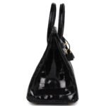 HERMÈS BIRKIN 25 BLACK SHINY POROSUS CROCODILE GOLD HARDWARE