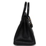 HERMÈS BIRKIN 25 BLACK OSTRICH GOLD HARDWARE