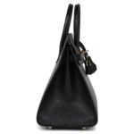 HERMÈS BIRKIN SELLIER 25 BLACK OSTRICH GOLD HARDWARE