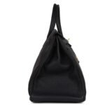 PRE-OWNED HERMÈS BIRKIN 40 BLACK TOGO GOLD HARDWARE