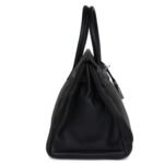 VINTAGE HERMÈS BIRKIN 35 BLACK CLEMENCE PALLADIUM HARDWARE