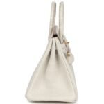 HERMÈS BIRKIN 25 BETON MATTE ALLIGATOR GOLD HARDWARE