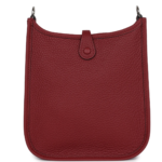 HERMÈS EVELYNE TPM ROUGE H CLEMENCE PALLADIUM HARDWARE