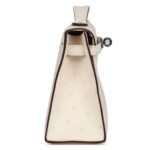 HERMÈS KELLY POCHETTE NATA OSTRICH PALLADIUM HARDWARE