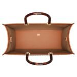 FENDI SUNSHINE MEDIUM BROWN CALFSKIN BAG