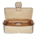 FENDI BAGUETTE CHAMPAGNE-COLORED SELLERIA BAG WITH 612 HAND-SEWN TOPSTITCHES