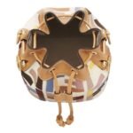 FENDI MON TRESOR MULTICOLOR CANVAS MINI-BAG WITH FF EMBROIDERY